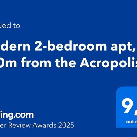 Modern 2-Bedroom Apt, 200M From The Acropolis Atenas Exterior foto
